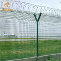 Factory Sales Galvanized Decorative Barbed Green Welded Wire Mesh Fence